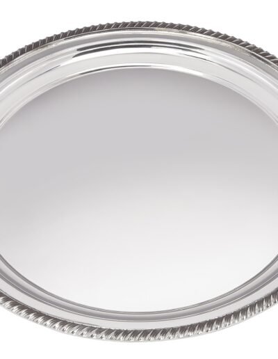 Pewter salver gadroon