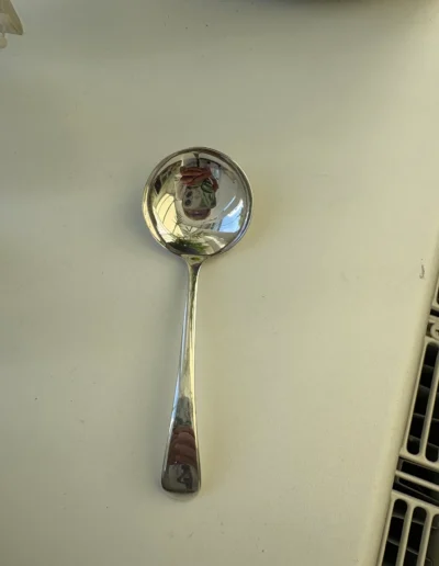 Serving spoon after